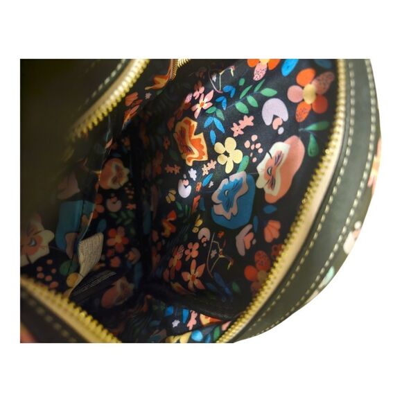 Loungefly Disney Floral Backpack - Black and Multicolor - Picture 9 of 9